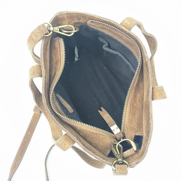 Madewell Suede Purse w metal studs and removable adjustable shoulder strap - Picture 10 of 15